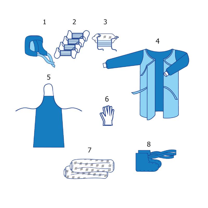 Комплект одягу «Анти-СНІД» №4 Taipan-Pharm стерильний (TPS0200022)